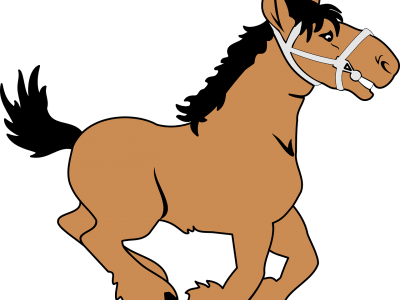 Horse Cartoon - Horse (400x300)