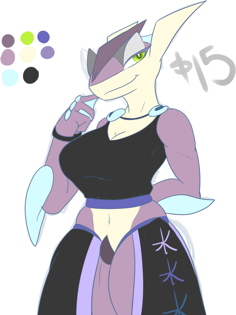 Greninja Girl [closed] By Xdracariox - Cartoon (1024x1332)