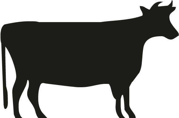 Cow - Dairy Cow Silhouette (696x696)