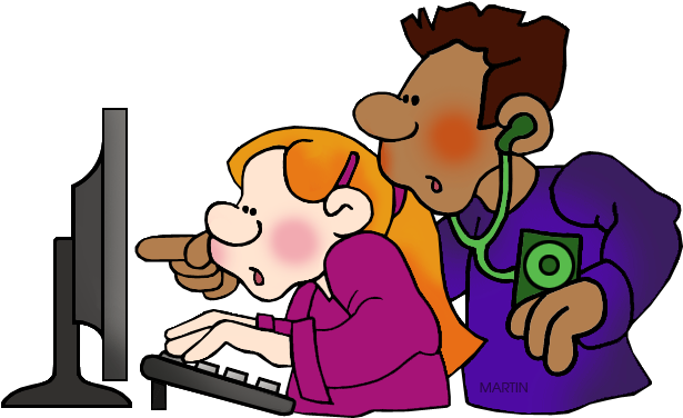 Computer Clipart Phillip Martin - Computer (648x419)