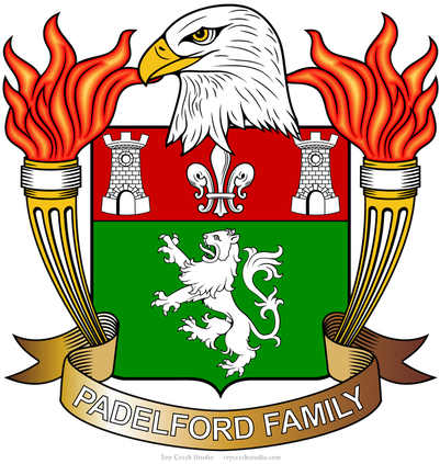 Padelford - Family Crest (400x439)