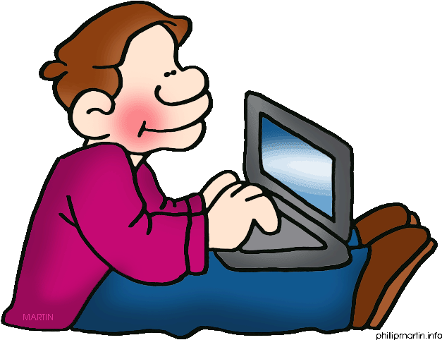 Free Internet Clip Art By Phillip Martin, Digital Storytelling - Writing An Email Clipart (648x499)