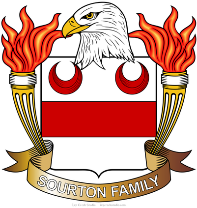 Sourton - Coat Of Arms (400x439)