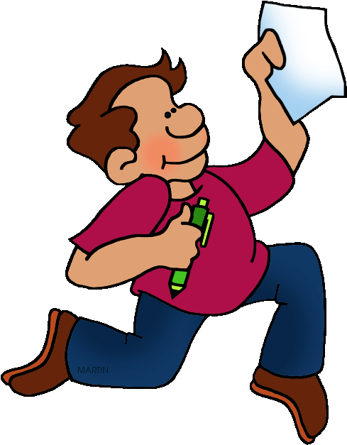 Free School Clip Art By Phillip Martin, Student Reporter - Jorunalist Clipart (513x648)