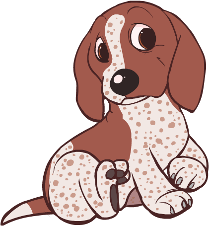 Boo The Basset Hound By Happycrumble - Beagle (421x455)