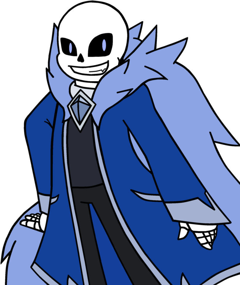 Art Trade By Sonicxjones - Abyss Sans Drawing (823x971)