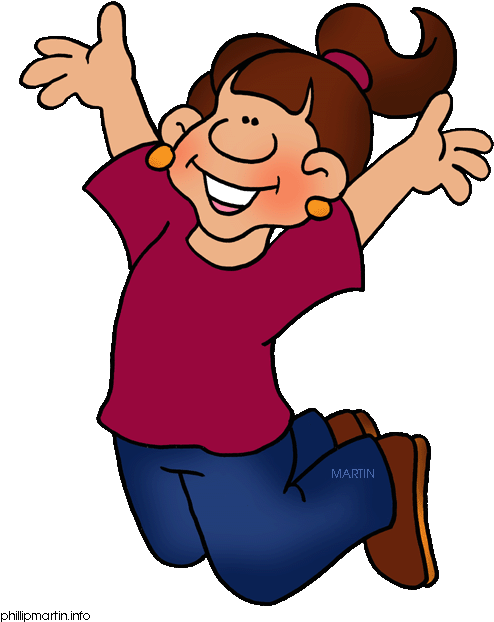 Free Family And Friends Clip Art By Phillip Martin, - Action Words In English (533x648)