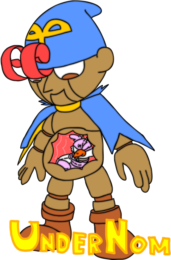 Geno's Stuffed Gut By Undernom - Cartoon (894x894)