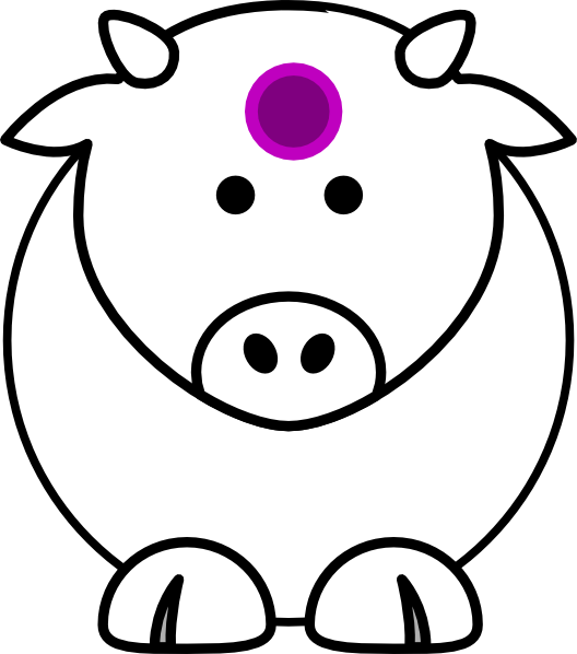 Indian Cow Clipart - Gambar Kartun Hewan Lucu (528x598)