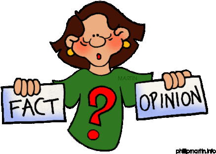 Clipart From Phillip Martin - Facts Or Opinion (458x335)
