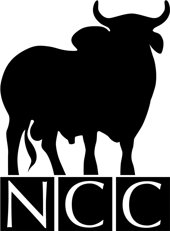 Cow Clipart Brahma - Red Brahman Black And White Logo (648x861)
