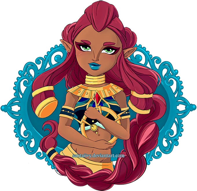 Breath Of The Wild Gerudo By Cynthiasotoart - Zelda Beath Of The Wild Gerudo (700x691)