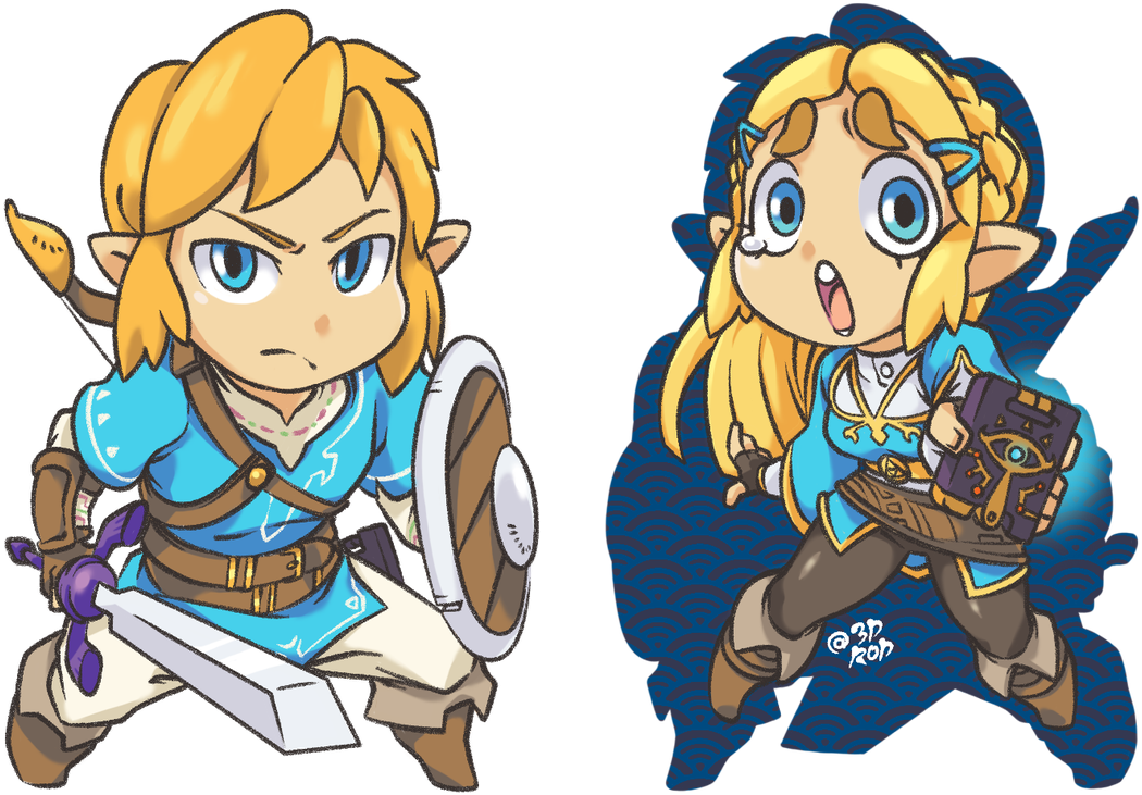 Breath Of The Wild Charms Which Duo Is Your Favorite - Legend Of Zelda Breath Of The Wild Purah (1200x1050)