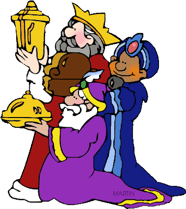 Free Religion Clip Art By Phillip Martin, Wise Men - Christmas Wise Men Clipart (406x450)