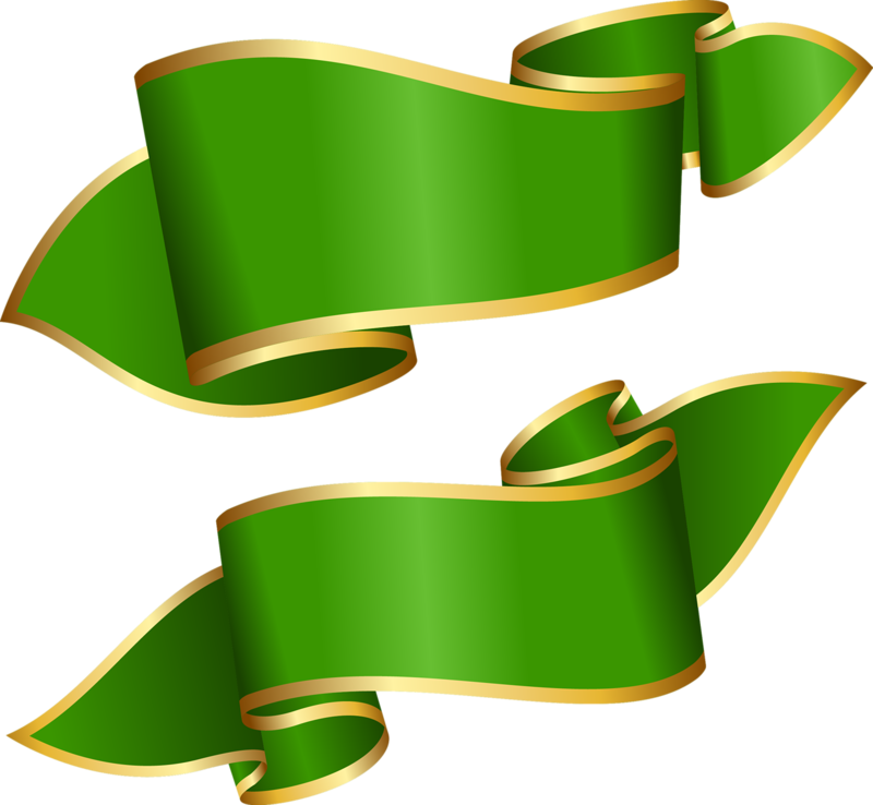 Загрузка Просмотров - Green And Gold Ribbon (800x738)