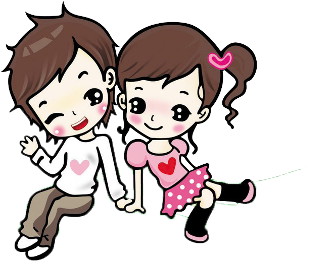 Cartoon Animation Love Drawing Couple - Cartoon Couple Images Png (800x830)