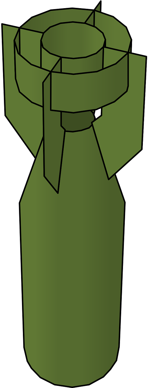 Bomb Free To Use Clip Art - World War 2 Bombs Clipart (640x1280)