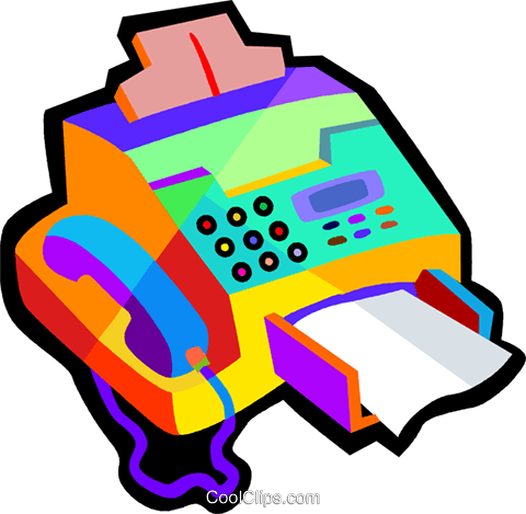 Fax Machine - Fax Clipart (480x469)