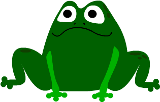 Yum, Frog Gets Fly - Animasi Kodok Bergerak Gif (400x400)