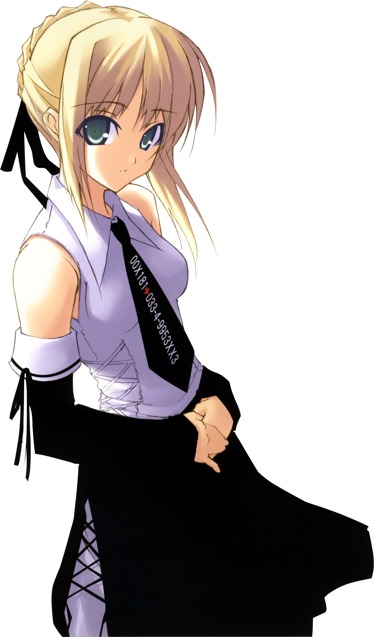 Fate Stay Night - Anime Girl With Blonde Hair (1197x2037)