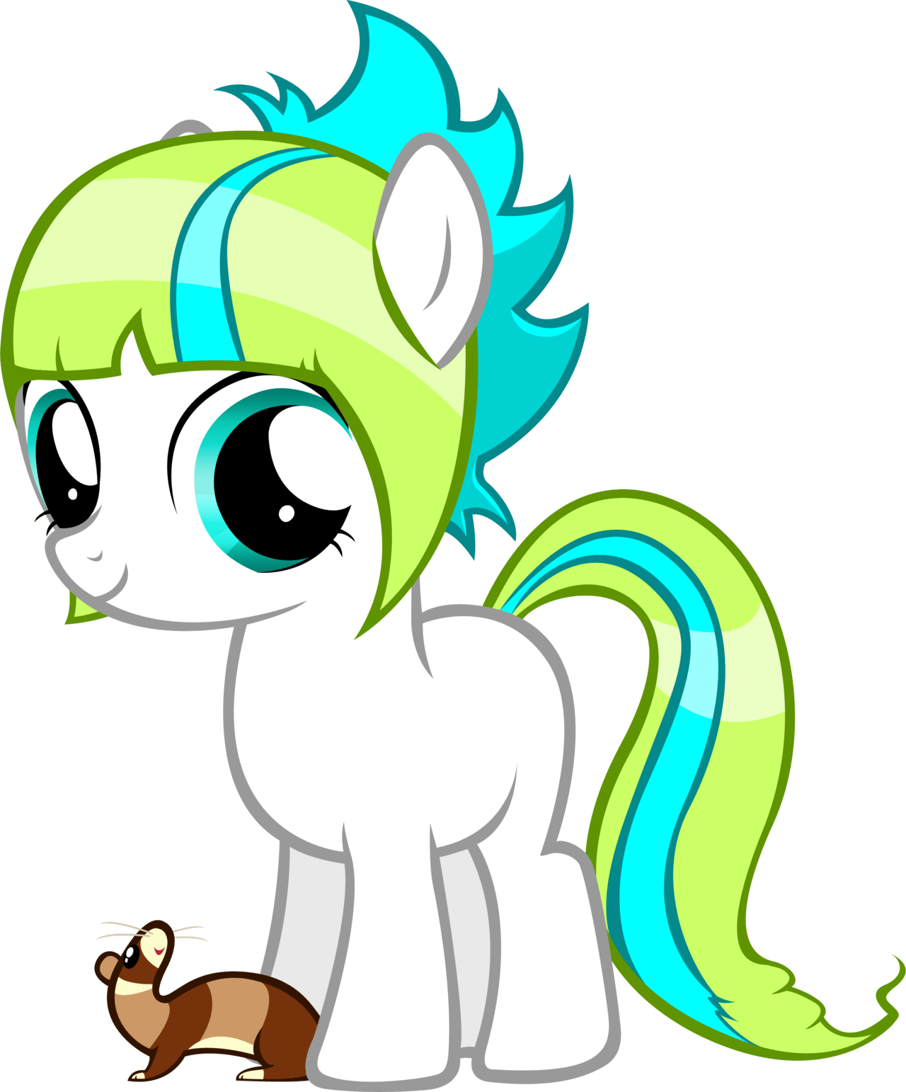Ferret Shock Filly - Little Pony Friendship Is Magic (1280x1542)