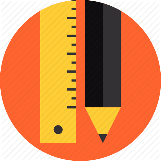 Pin Pencil And Ruler Clipart - Drawing Equipment Png (512x512)