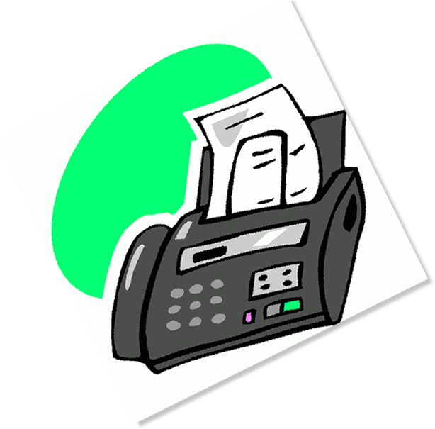 Receives Faxes As Emails - Fax Machine Clip Art (630x630)