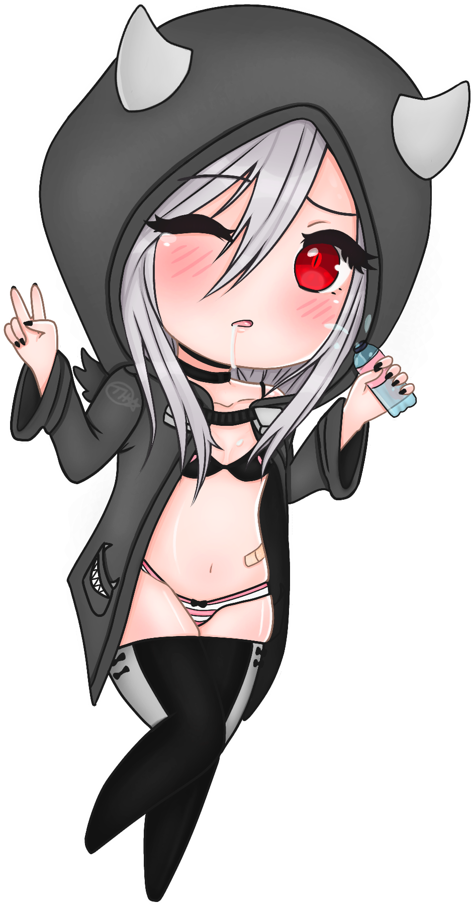 Chibi Aiko By Tayorikami - Cartoon (1417x2014)