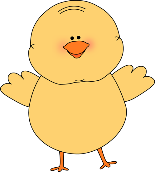 Spring Chick Clip Art (497x550)