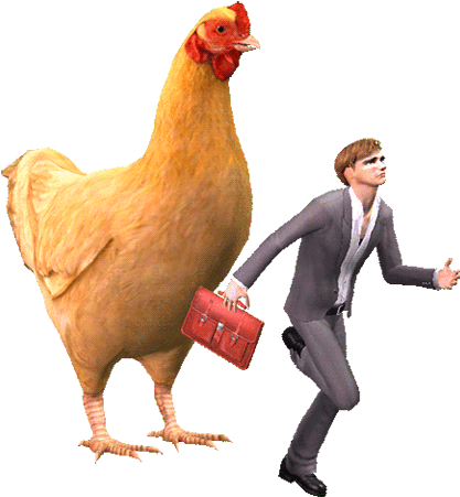 Animated Pictures Of Chickens - You Befriend Someone Annoying (479x500)