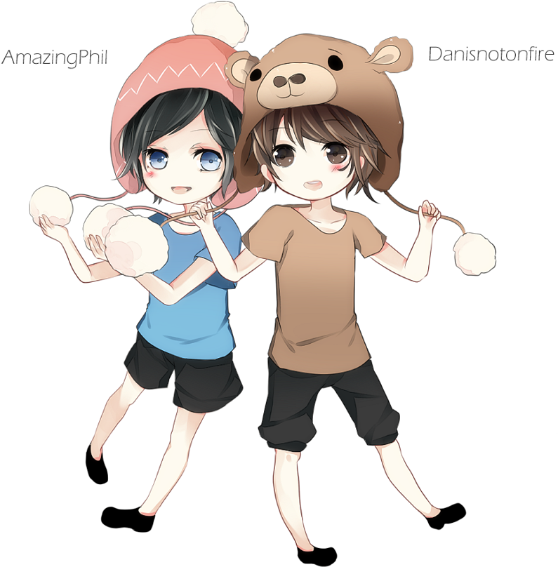 Linkslover4ever 720 188 Dan Phil By Yoi-kun - Dan And Phil (870x892)