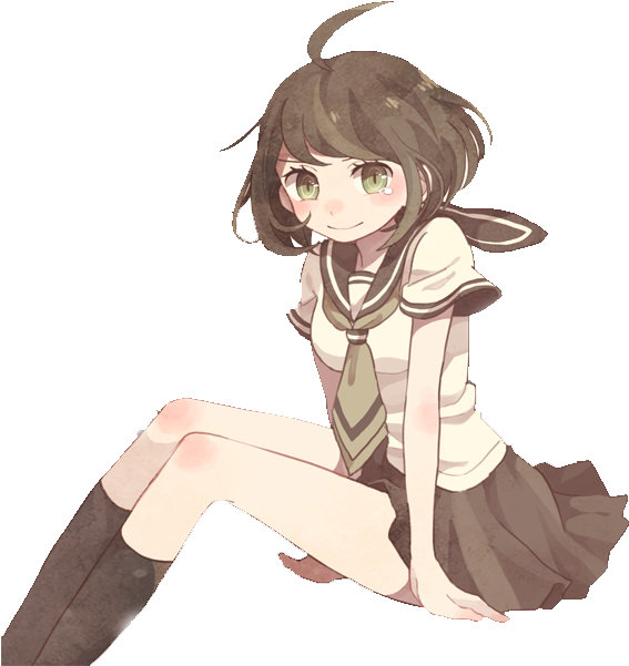 Danganronpa Another Episode Komaru Naegi Render By - Makoto Naegi Female Version (600x620)