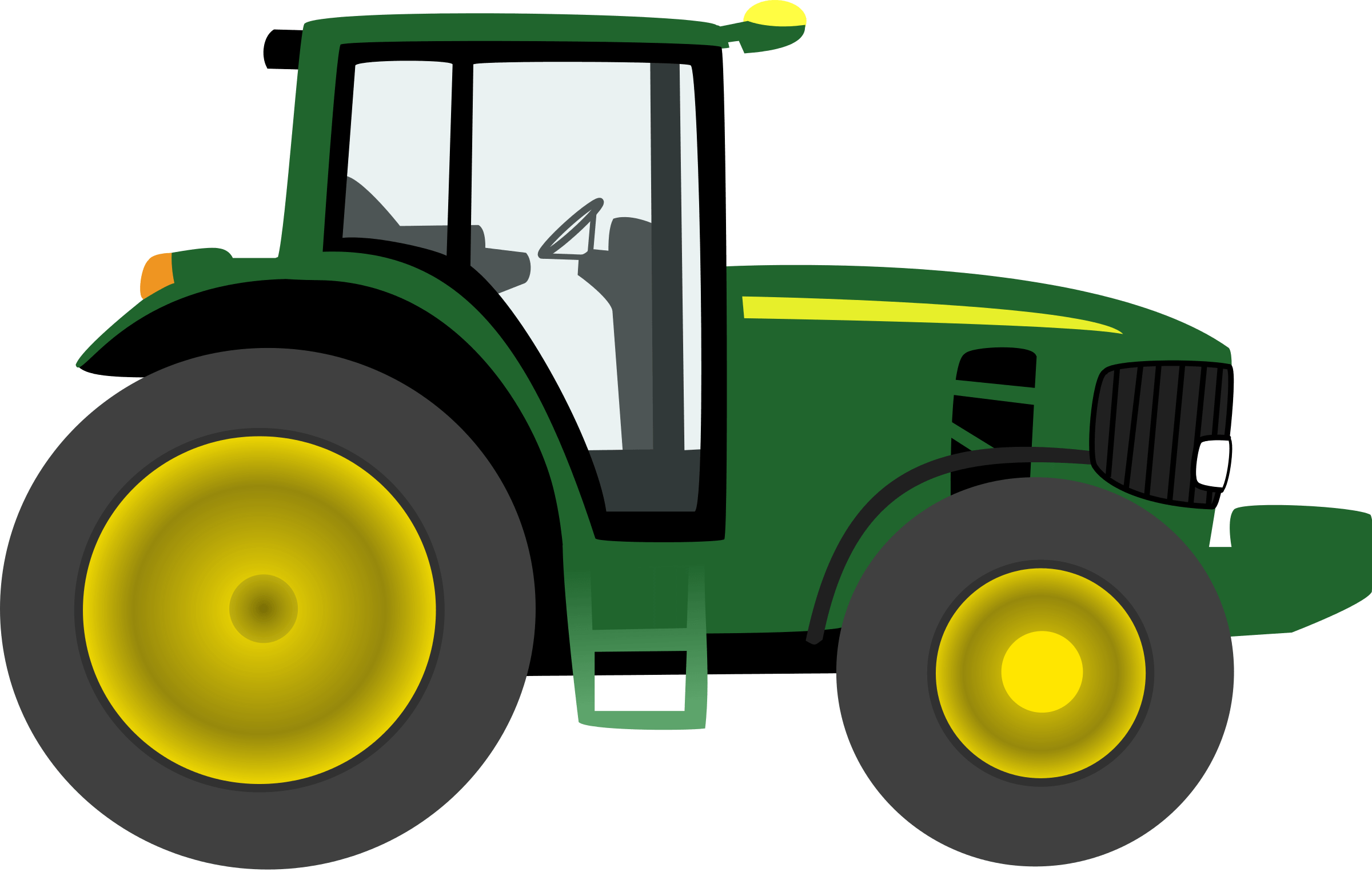 Tractor Clip Art Microsoft - Tractor Clip Art (2400x1526)