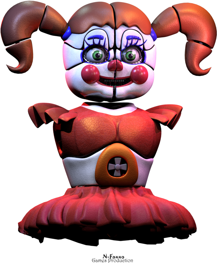 Wip By N-faxxo - Circus Baby Sfm Transparent (894x894)
