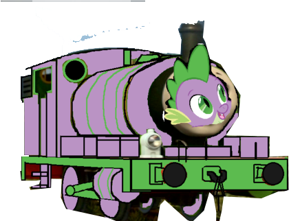 Mlp Spike As A Thomas Character - Thomas Mlp (640x321)