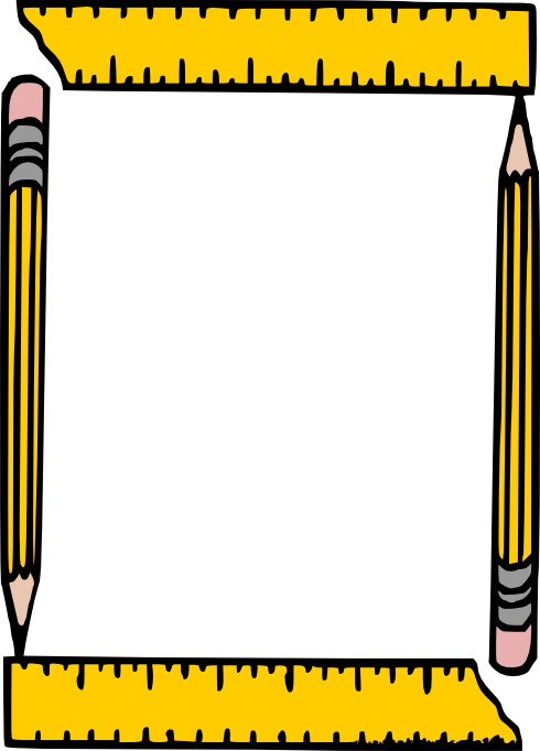 School Supplies Svg's - Fondos Para Horarios De Clases (490x682)