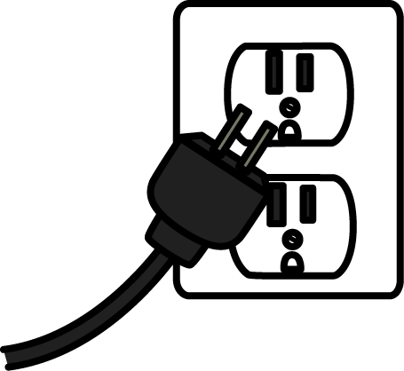 Electricity Clipart - Plug Outlet Clip Art (455x418)