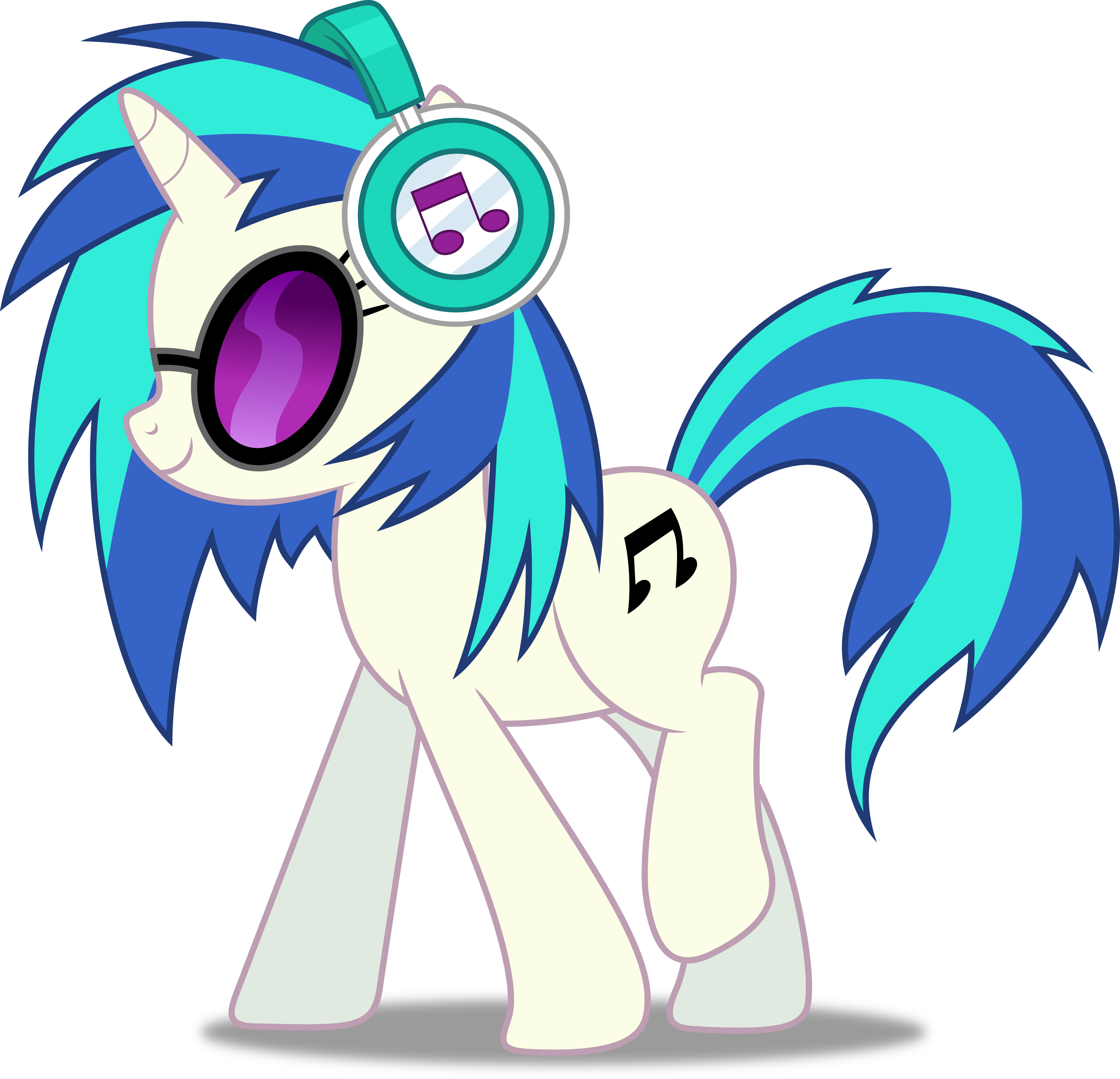 Dashiesparkle Vector - Mlp Vinyl Scratch Vector (3115x3000)