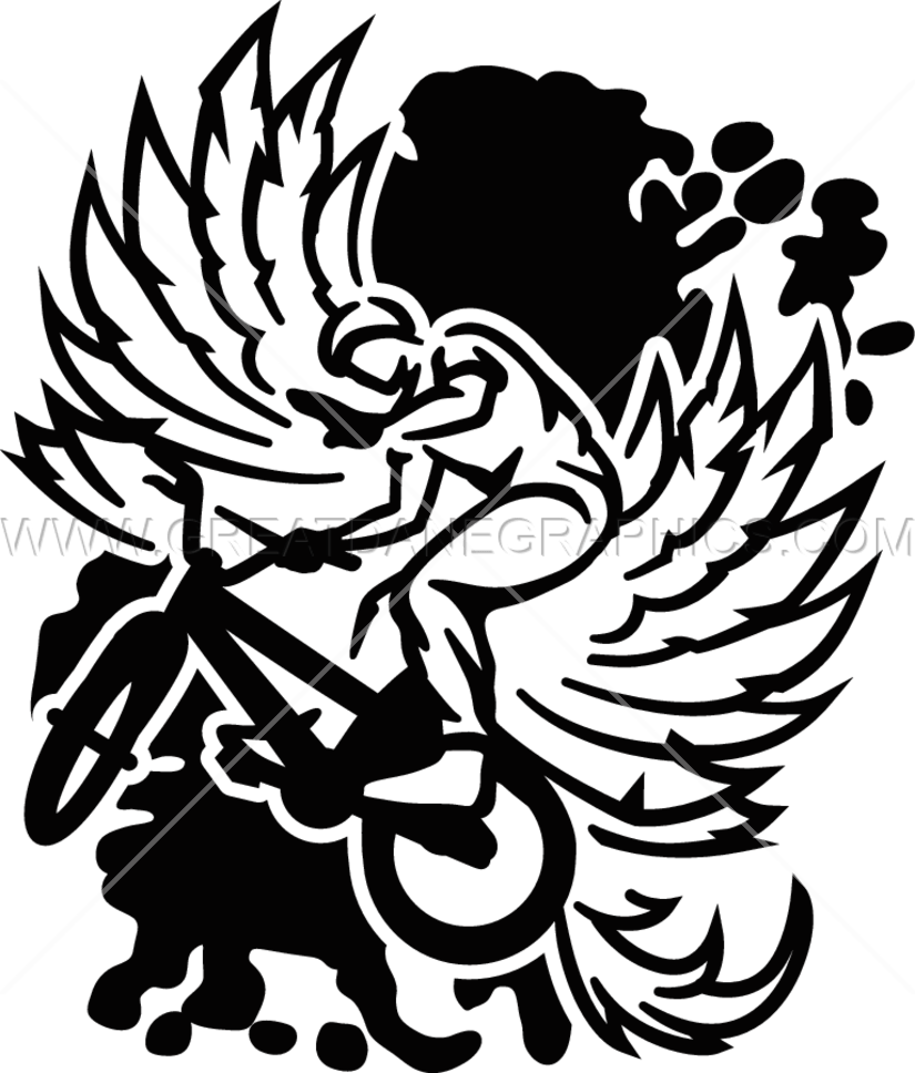 High Fashion Bmx - Bmx Art Black White (825x968)