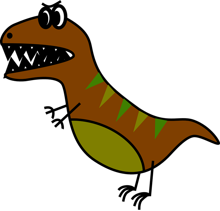 Dinosaurs Cartoon 18, Buy Clip Art - T Rex Clip Art (1280x1231)