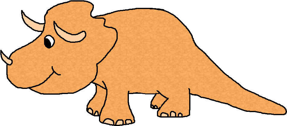 Dinosaur Clipart Orange Dinosaur - Dinosaur (971x436)
