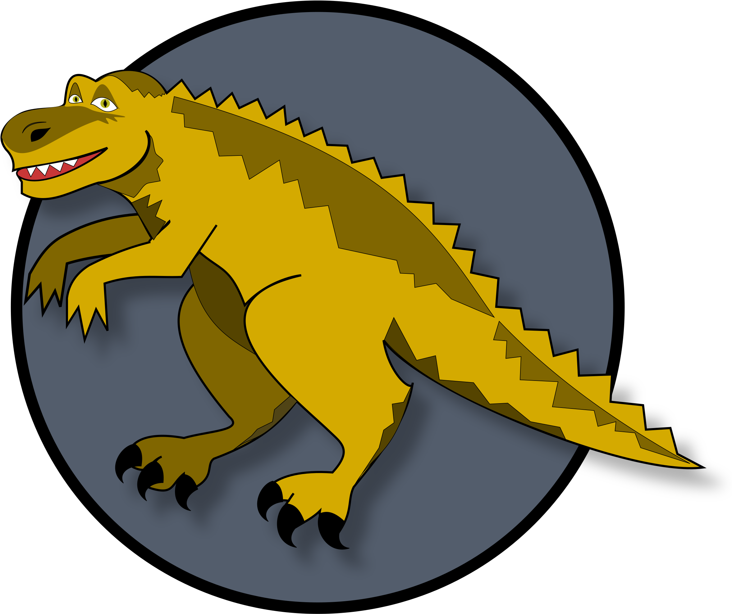 A Cartoon Dinosaur Clip Art At Clker - Cartoon Dinosaur (2400x2082)