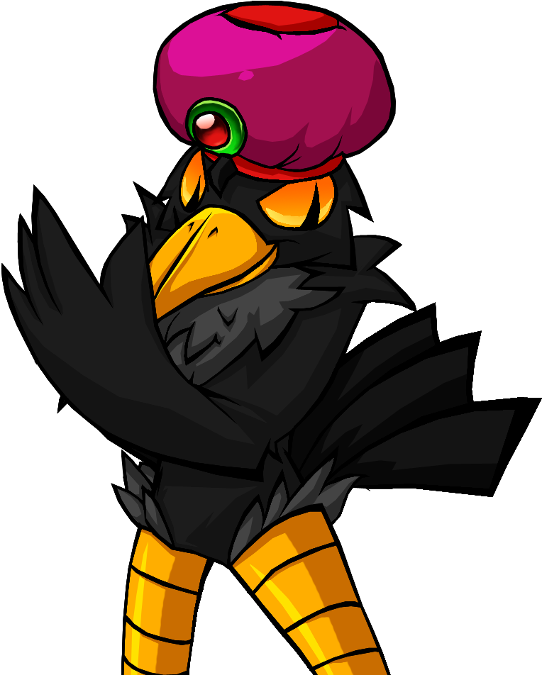 Lieutenant Gwo The Bad Luck Crow By Geibuchan - Cartoon (786x951)