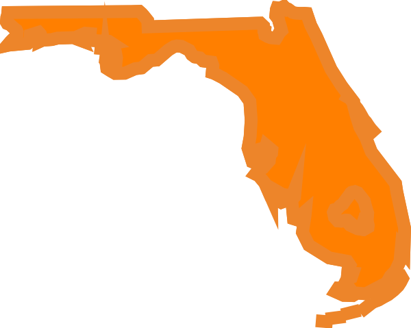 Florida State Outline Png - (600x479) Png Clipart Download
