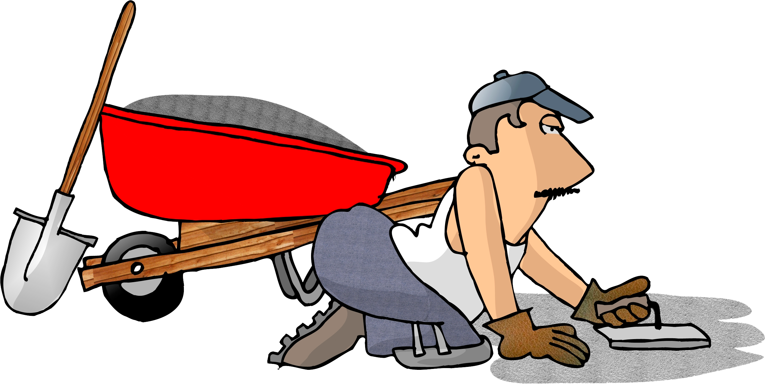 Cement Mixers Concrete Finisher Clip Art - Concrete Clip Art (2591x1350)