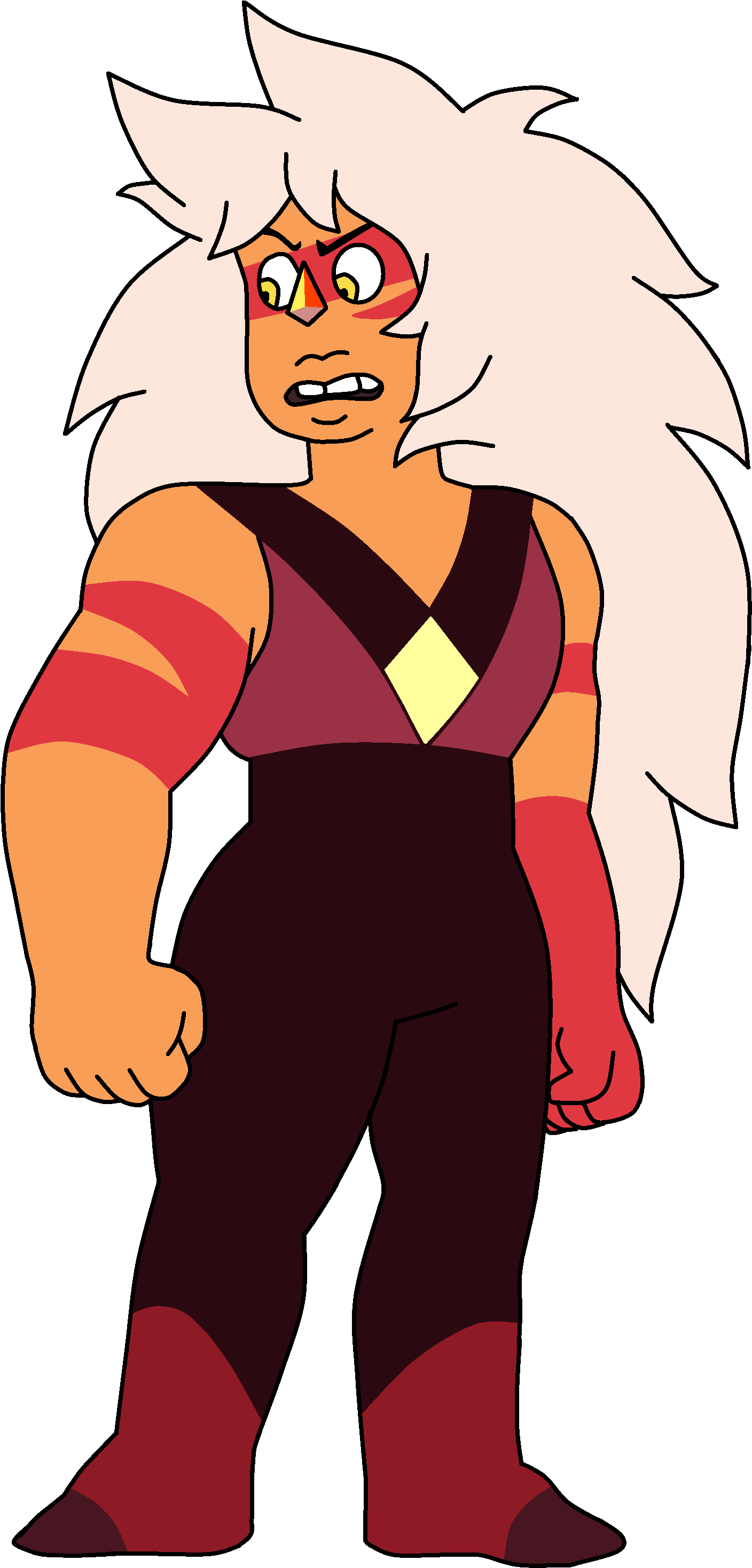 Jasperraindoork - Steven Universe Jasper Png (1663x3000)