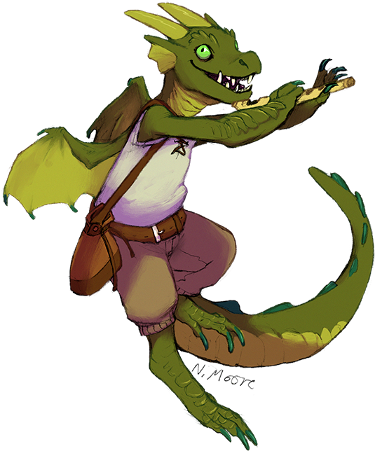 Kobold Bard By Tashcrow - Kobold Bard (614x700)