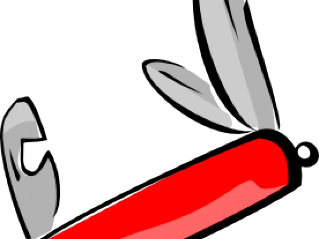 Knife Clipart Pen Knife - Swiss Army Knife (640x480)
