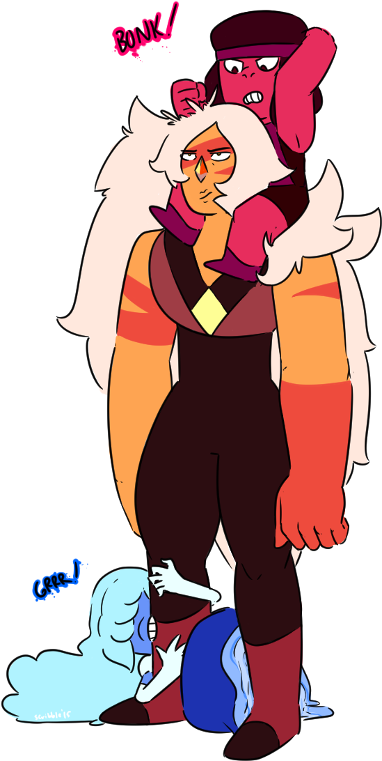 Ruby And Steven - Steven Universe The Twins (673x1167)