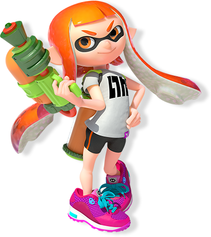 Inkling - Splatoon Inkling Girl (415x466)